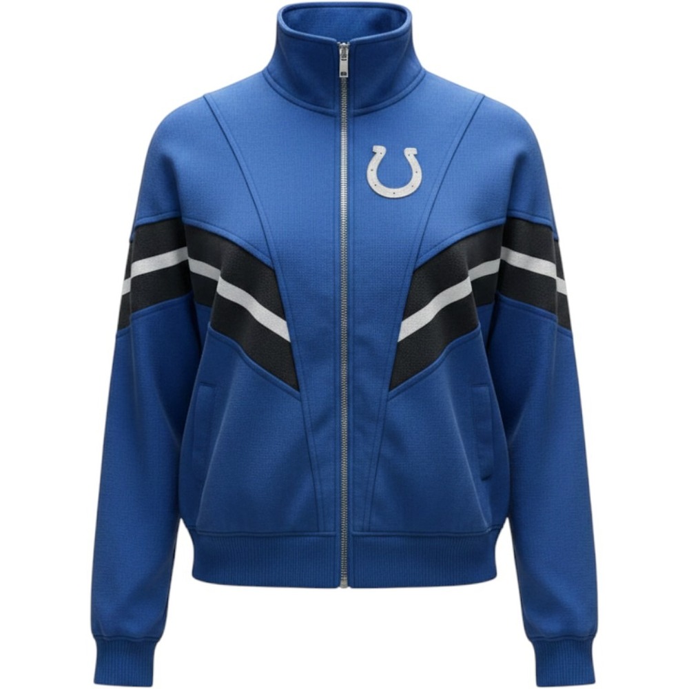 Indianapolis Colts Women's Small Blue Full Zip Jacket NFL Team Apparel